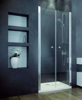 Sprchové kouty HOPA Bezrámové sprchové dveře SINCO DUE BARVA rámu Chrom/Leštěný hliník (ALU), Rozměr A 90 cm, Rozměr C 195 cm, Směr zavírání Univerzální Levé / Pravé, Výplň Čiré bezpečnostní sklo 6 mm BCSIN90DUE