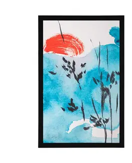 Příroda Plakát malba japonské oblohy