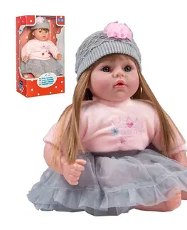 Hračky panenky PLAYTO - Česky mluvící a zpívající dětská panenka Nina 46 cm