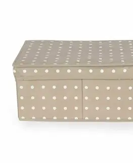 Úložné boxy Compactor Skládací úložný kartonový box Rivoli, 30 x 43 x 19 cm, hnědá