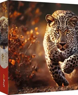 Hračky puzzle TREFL - Puzzle 1000 Premium Plus - Foto Odyssey: Divoký leopard