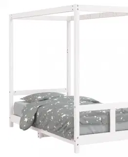 Dětské pokoje Dětská postel s nebesy Dekorhome 70 x 140 cm