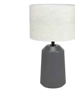 Lampy Eglo Eglo 900824 - Stolní lampa CAPALBIO 1xE27/40W/230V šedá 