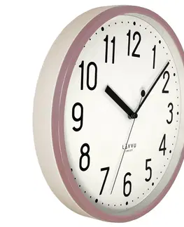 Hodiny LAVVU Růžové hodiny, pr. 29,5 cm