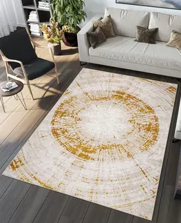 Moderní koberce Exkluzivní glamour koberec ve zlaté barvě Šířka: 120 cm | Délka: 170 cm