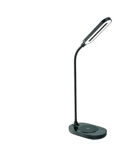 Lampy  LED Stmívatelná dotyková lampa s bezdrátovým nabíjením OCTAVIA LED/7W/230V černá 