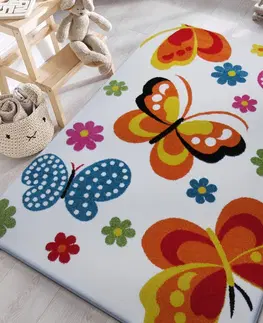 Dětské koberce Krásný dětský koberec v krémové barvě
