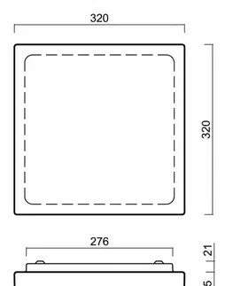 Klasická nástěnná svítidla OSMONT 55311 LIBRA 1 stropní/nástěnné skleněné svítidlo bílá IP44 2x40W E27