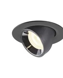 LED podhledová svítidla SLV BIG WHITE NUMINOS GIMBLE XS zápustné stropní svítidlo černé/chrom 4000 K 40° 1005854