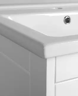 Koupelnový nábytek AQUALINE ETIDE umyvadlová skříňka 71,5x85x44 cm, bílá mat ET725