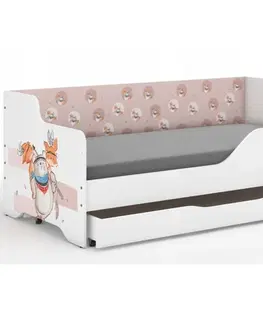 Dětské postele Dětská postel se zvířátky 160x80 cm