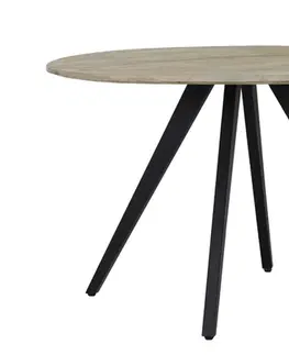 Jídelní stoly Kulatý jídelní stůl s dřevěnou deskou z mangového dřeva Magnifera - Ø 120*78 cm Light & Living 6743984