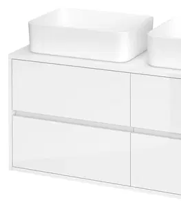 Koupelnový nábytek CERSANIT Umyvadlová skříňka CREA s deskou 120, bílá S931-002