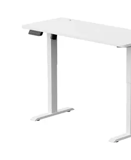 Myši  Výškově nastavitelný psací stůl LEVANO 140x60 cm bílá 