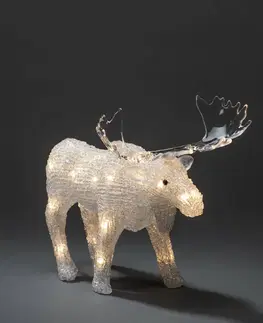 Venkovní dekorativní svítidla Konstsmide Christmas LED světelná figurka losa pro venkovní použití Baterie