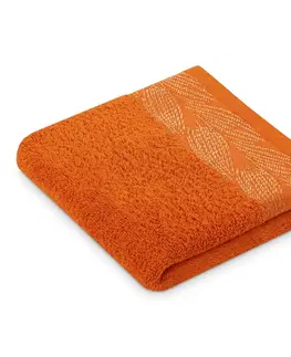Ručníky AmeliaHome Sada 6 ks ručníků ALLIUM klasický styl oranžová