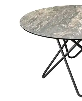 Jídelní stoly LuxD Kulatý jídelní stůl Malaika 120 cm taupe