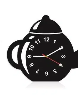 Kuchyňské hodiny Dekorační kuchyňské hodiny ve tvaru čajník