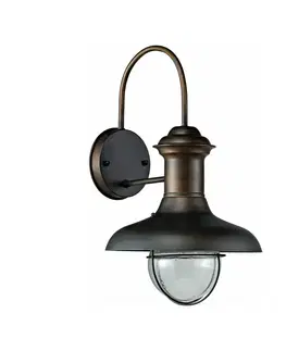 Rustikální venkovní nástěnná svítidla FARO ESTORIL 260 nástěnná lampa, rezavá