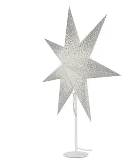 Interiérové dekorace EMOS Vánoční hvězda papírová s bílým stojánkem, 45 cm, vnitřní DCAZ14