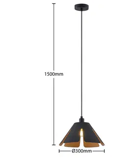Závěsná světla Lucande Lucande Jemmily závěsné světlo, 1 zdroj, 30 cm