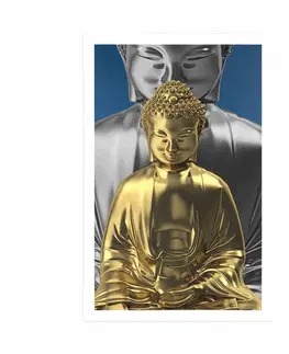 Feng Shui Plakát meditující Buddhové