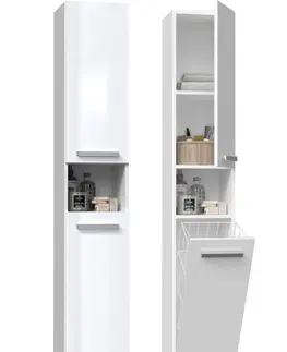 Koupelnový nábytek TP Living Koupelnová skříňka NEL III bílá lesk