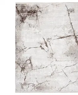 Moderní koberce Krémový designový vintage koberec s abstraktním vzorem Šířka: 160 cm | Délka: 230 cm