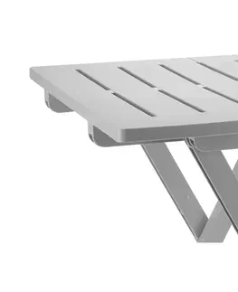 Zahradní stolky DekorStyle Rozkládací balkónový stůl PROGARDEN 50 cm šedý