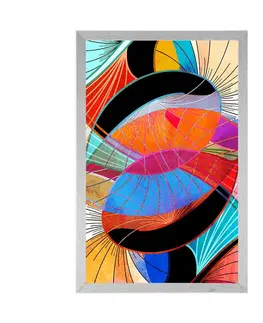 Abstraktní a vzorované Plakát pestrobarevná abstrakce