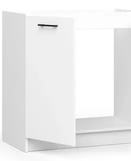Kuchyňské dolní skříňky Ak furniture Kuchyňská skříňka pod dřez Olivie S 80 cm bílá
