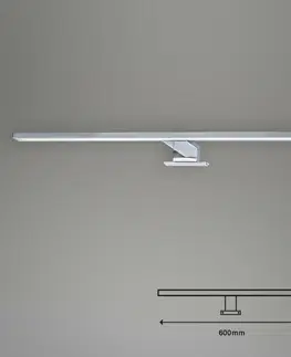 Přisazená nábytková svítidla BRILONER LED svítidlo k zrcadlu 60 cm 8W 780lm chrom BRI 2104-118