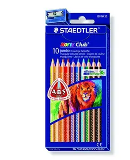 Hračky STAEDTLER - Barevné tužky, trojúhelníkové, hrubé, STAEDTLER \"Noris Club, 10 různých barev