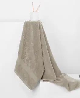 Ručníky Bavlněný ručník DecoKing Mila 70x140 cm béžový, velikost 70x140