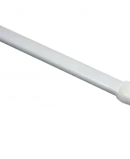 Závěsy Vitrážní tyč roztažná, plochá 11 mm bílá, 60 - 90 cm