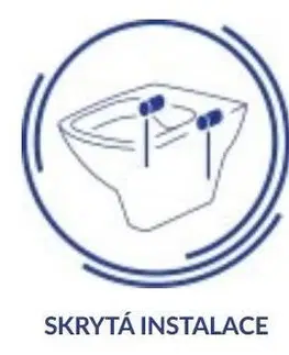 WC sedátka PRIM předstěnový instalační systém s bílým  tlačítkem  20/0042 + WC CERSANIT INVERTO + SEDÁTKO DURAPLAST SOFT-CLOSE PRIM_20/0026 42 IN1