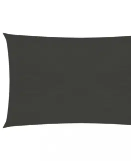 Stínící textilie Stínící plachta obdélníková HDPE 3 x 4 m Dekorhome Černá