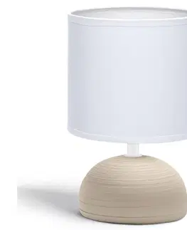 Lampy  B.V.  - Stolní lampa 1xE14/40W/230V béžová/bílá 