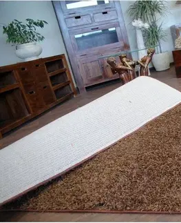 Koberce a koberečky Dywany Lusczow Kusový koberec SHAGGY Izebelie 5cm hnědý, velikost 350x500