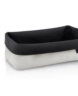 Koupelnový nábytek Oboustranný košík na kosmetické potřeby ARA velký pískový/antracitový BLOMUS