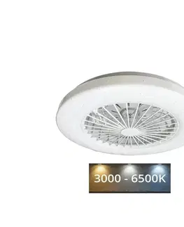 Domácí ventilátory  LED Stropní svítidlo s látorem STAR LED/48W/230V + dálkové ovládání 