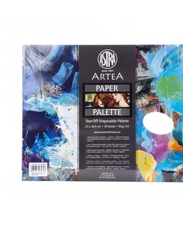 Hračky ASTRA - ARTEA Papírová paleta na míchání barev, 23x30,5cm, 36ks, 325122003