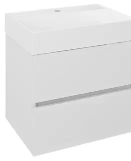 Koupelnový nábytek SAPHO ODETTA umyvadlová skříňka 57x50x43,5cm, bílá lesk DT060-3030