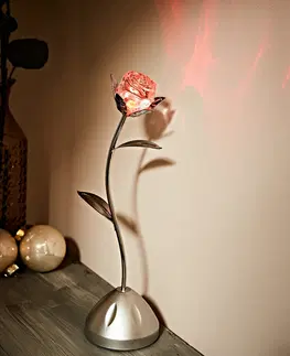 Osvětlení a elektro LED noční světlo s hrou barev Růže