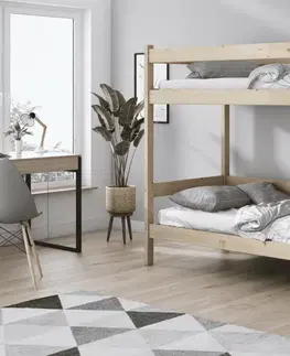 Postele Elvisia Patrová postel SAM s roštem | borovice 90 x 200 cm