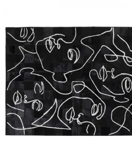 Kožené koberce KARE Design Kusový koberec Art Faces 200x300cm