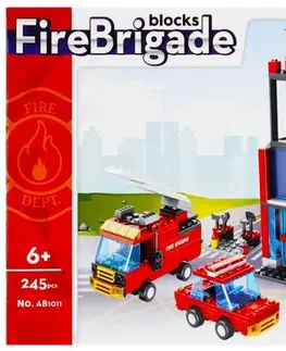 Hračky stavebnice EURO-TRADE - Stavebnice Alleblox Fire Brigade 245ks