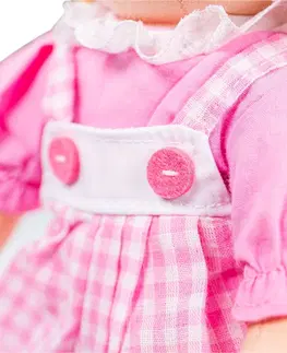 Hračky pro holky Bigjigs Toys Látková panenka EVE 34 cm růžová