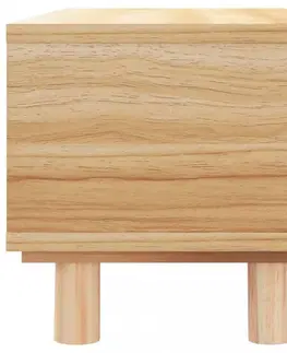 Konferenční stolky Konferenční stolek Dekorhome Přírodní dřevo