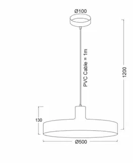 Moderní závěsná svítidla ACA Lighting Prim závěsné svítidlo OD5392MBK